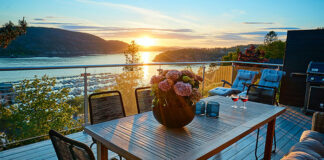 Jesienne oświetlenie na taras