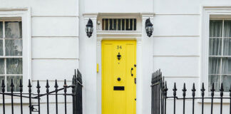 Drzwi zewnętrzne retro